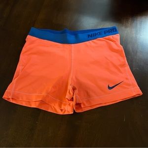 💜 2 for $12 - Nike Pro Shorts - orange - large